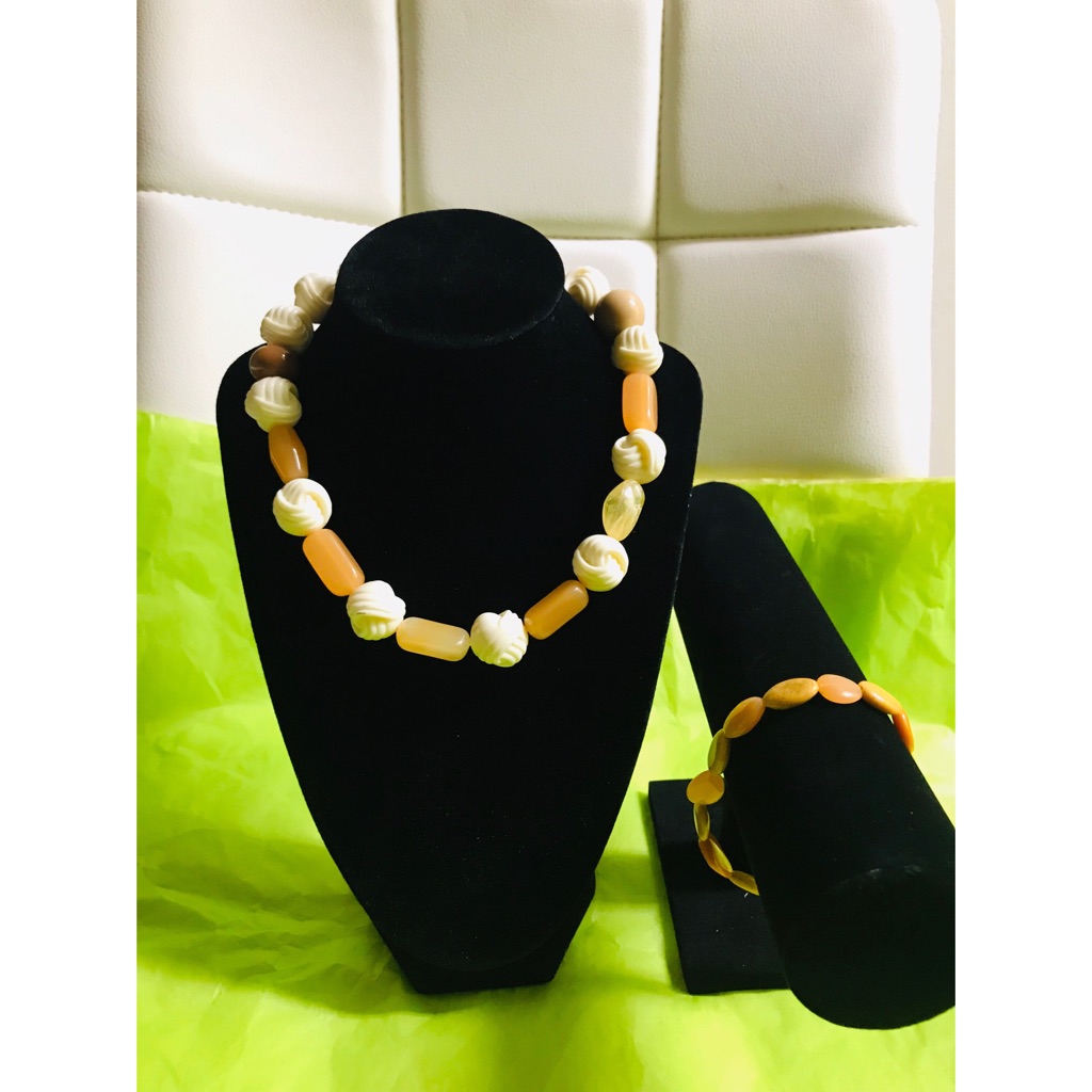 Necklace And Bracelet Set Homemade 6$